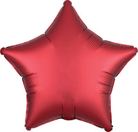 Red Satin Star Balloon