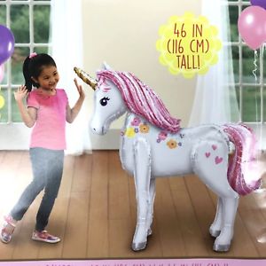Magical Unicorn Airwalker Birthday Balloon 46"