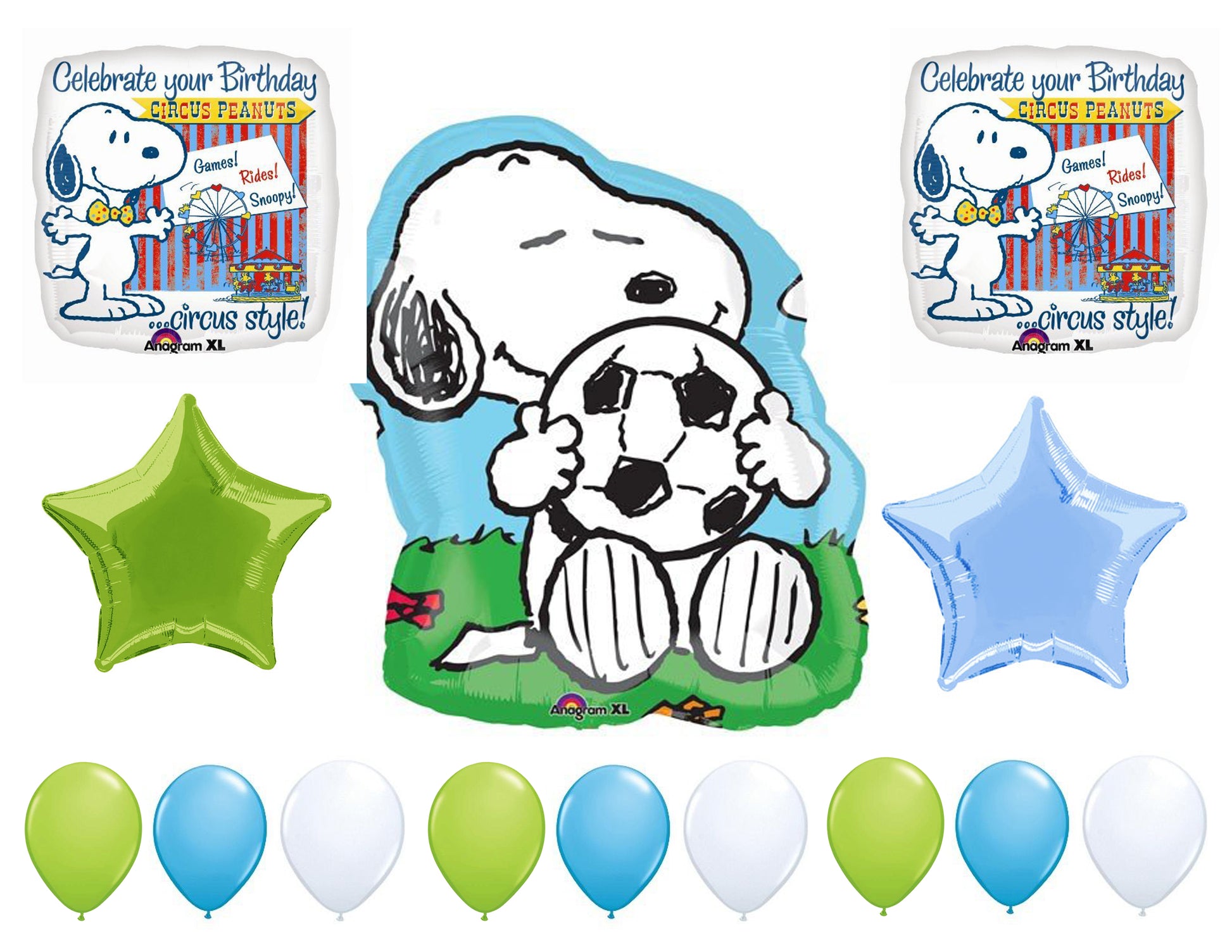 Snoopy Birthday Balloons 14pc